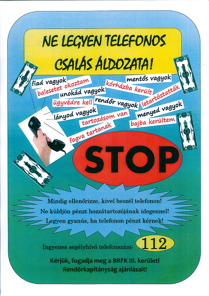 telefonos csalas plakat