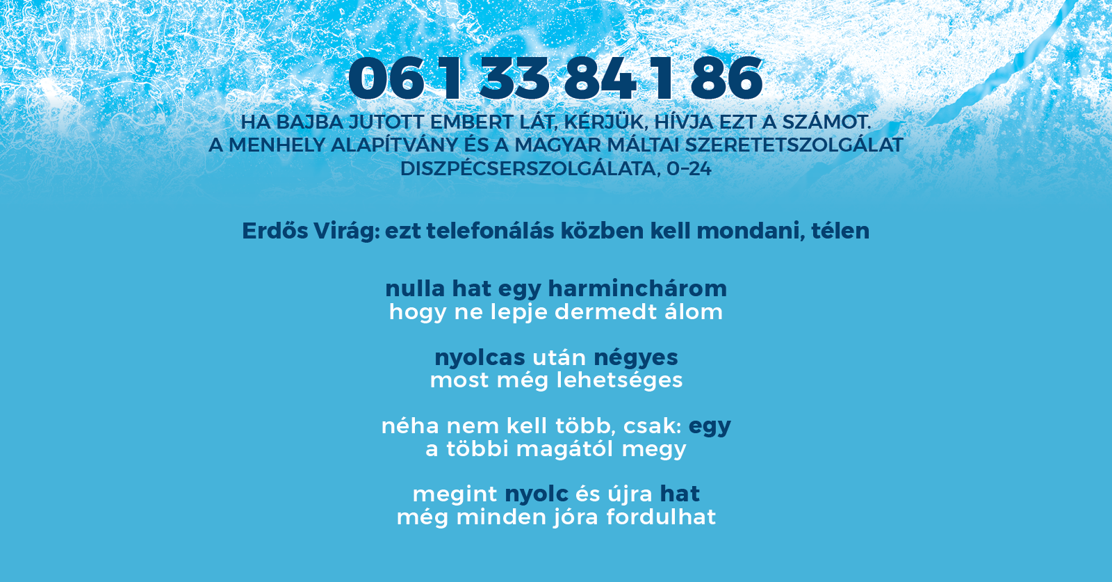 Menhely diszpécser tél segélyhívó