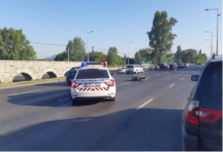 Motoros baleset a Szentendrei úton